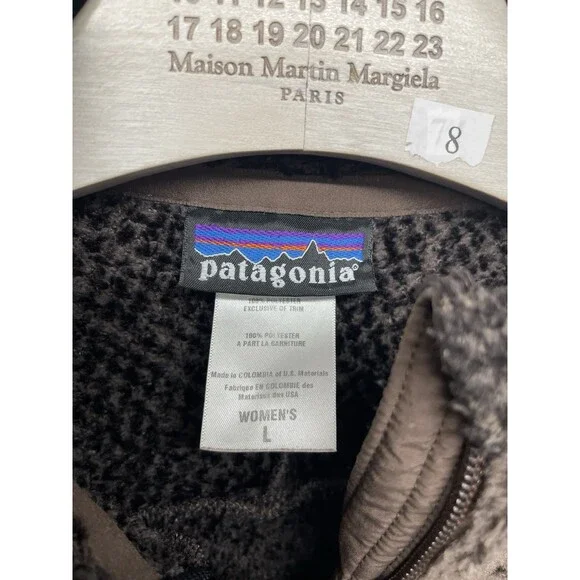 PATAGONIA R2 REGULATOR WOMEN'S BROWN FULL ZIP FLEECE JACKET LARGE VINTAGE